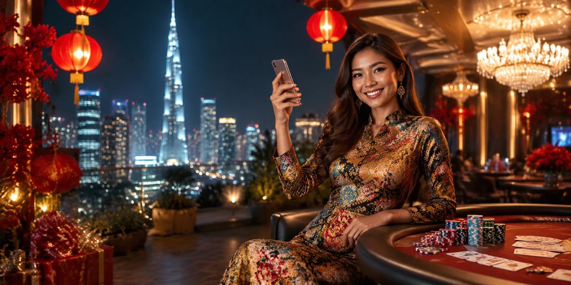 Pemain poker Malaysia di Kuala Lumpur menikmati permainan kasino dengan rekaan batik tempatan